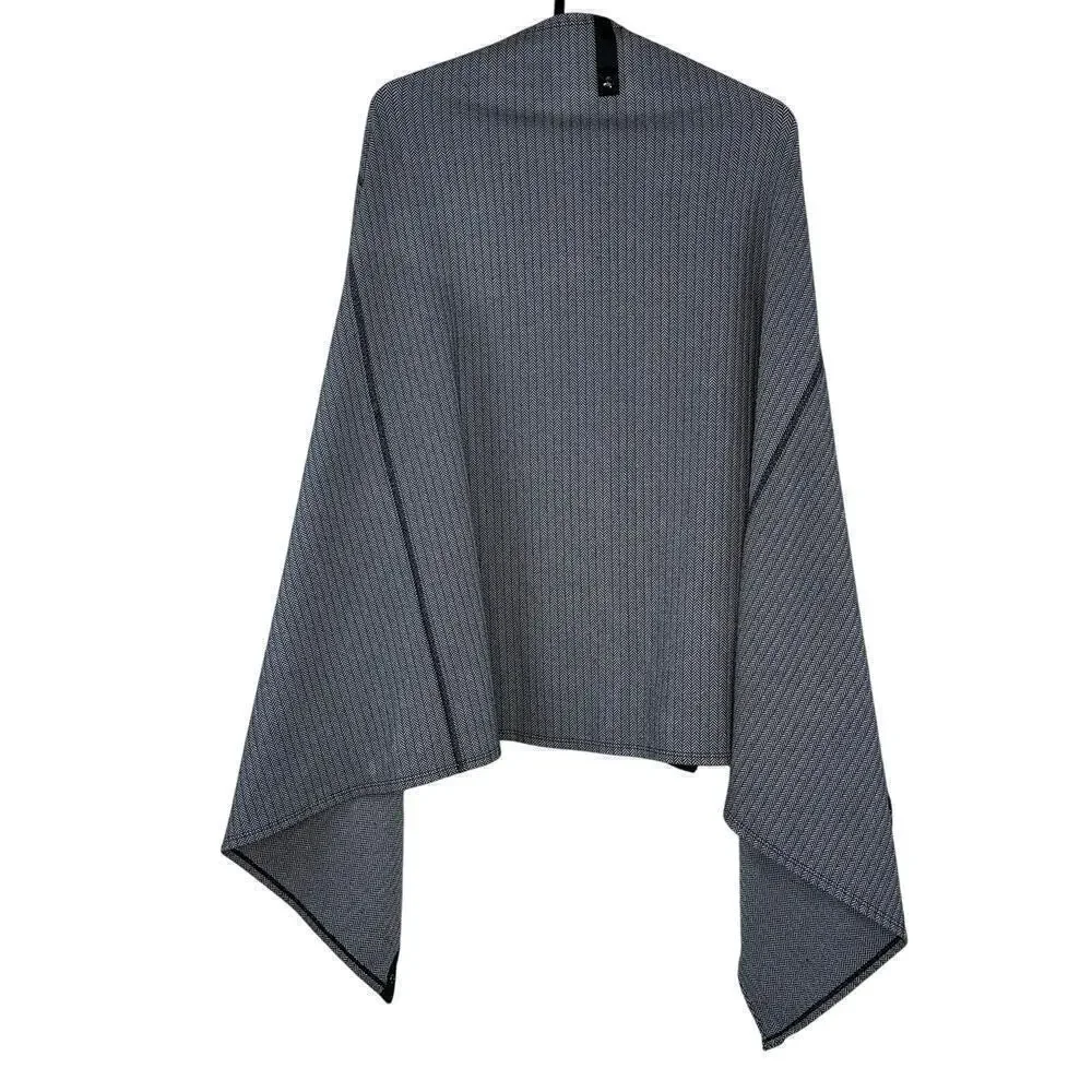 Lululemon Vinyasa Scarf  / Wrap Black White Herringbone Casual Neutral Leisure